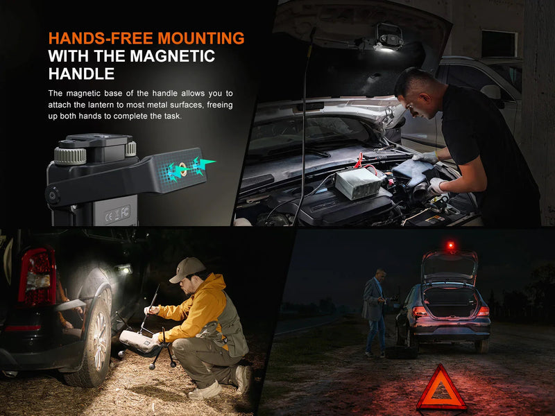 Laden Sie das Bild in Galerie -Viewer, Fenix CL27R multifunktionale Outdoor-Laterne mit Spot- & Flutlicht, 1600 Lumen