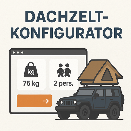 Dachzelt Konfigurator – Finde das perfekte Zelt für dein Fahrzeug