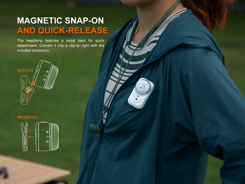 Laden Sie das Bild in Galerie -Viewer, Fenix HL17R – kompakte Multifunktions-Stirnlampe mit Gestenerkennungsfunktion, 500 Lumen