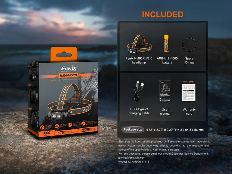 Laden Sie das Bild in Galerie -Viewer, Fenix HM60R V2.0 Hochleistungs-Stirnlampe aus Metall, 1600 Lumen