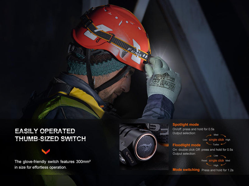 Laden Sie das Bild in Galerie -Viewer, Fenix HM71R High-Performance Industrie Stirnlampe, 2700 Lumen