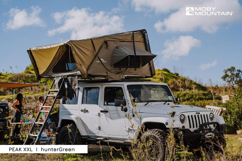 Laden Sie das Bild in Galerie -Viewer, Moby Mountain Dachzelt Peak XXL auf Autodach