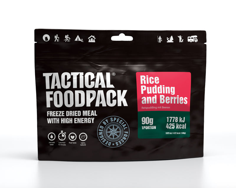 Laden Sie das Bild in Galerie -Viewer, TACTICAL FOODPACK Reispudding mit Beeren 90g