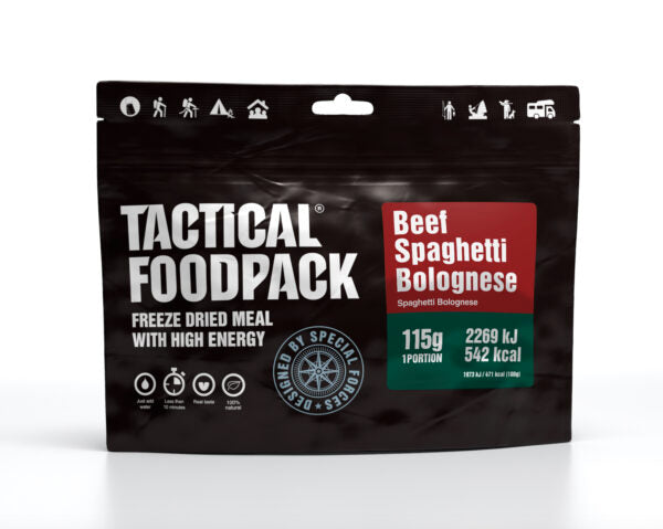 Laden Sie das Bild in Galerie -Viewer, TACTICAL FOODPACK Spaghetti Bolognese 115g