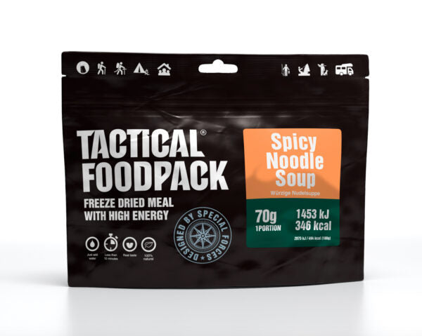 Laden Sie das Bild in Galerie -Viewer, TACTICAL FOODPACK Würzige Nudelsuppe 70g
