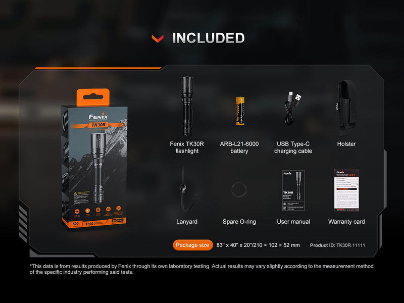 Laden Sie das Bild in Galerie -Viewer, Fenix TK30R Taktische Taschenlampe mit weißem Laser, 500 Lumen Weißlicht