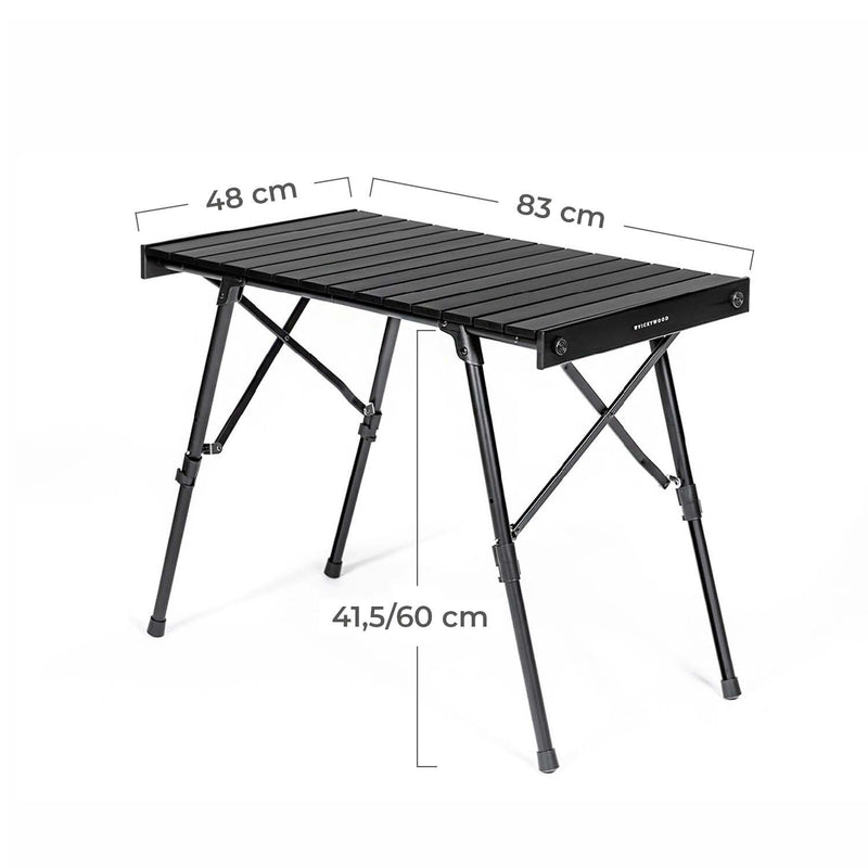 Laden Sie das Bild in Galerie -Viewer, Campingtisch Alu Ultralight Black