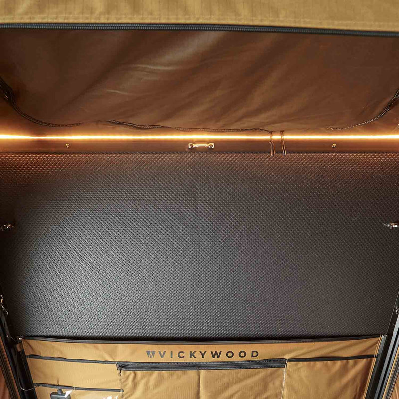 Laden Sie das Bild in Galerie -Viewer, Alu-Hartschalen-Dachzelt CUMARU UP 145 goldbraun