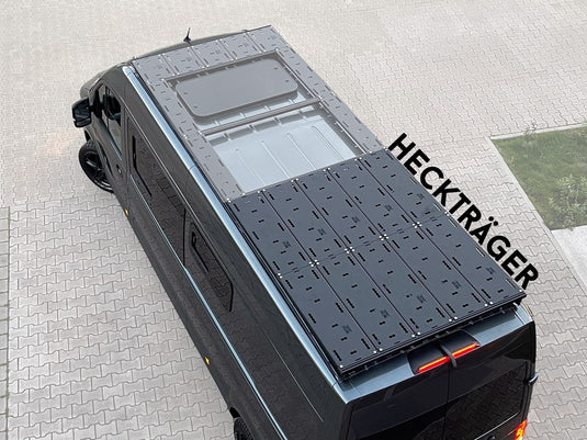 Rolling Space Dachträgersystem MAN TGE / VW Crafter ab 2017 | SpaceRack L4 Heckträger