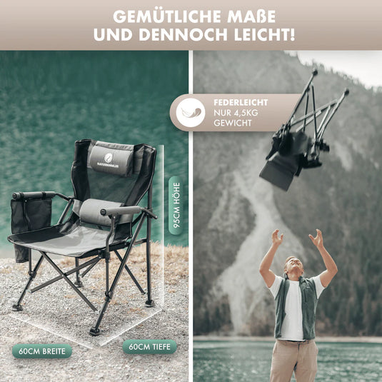 campingstuhl gewicht Naturbummler Alu-Campingstuhl Cloud Sit+ – dachzeltstore.at