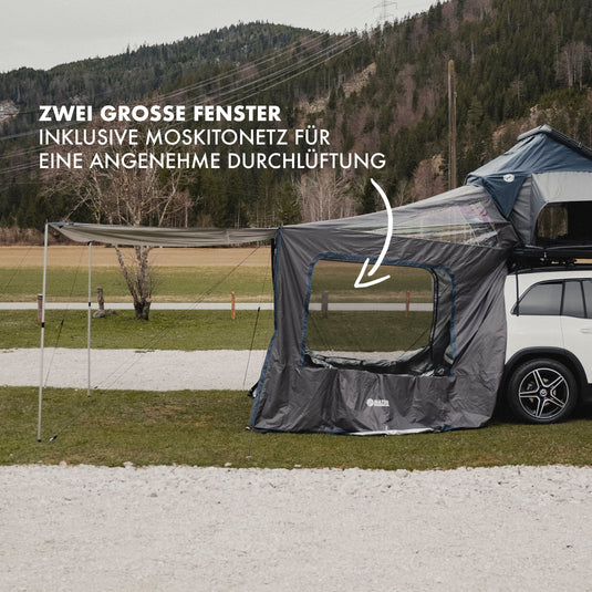 Naturbummler Vorzelt Alu-Light XL aufgebaut