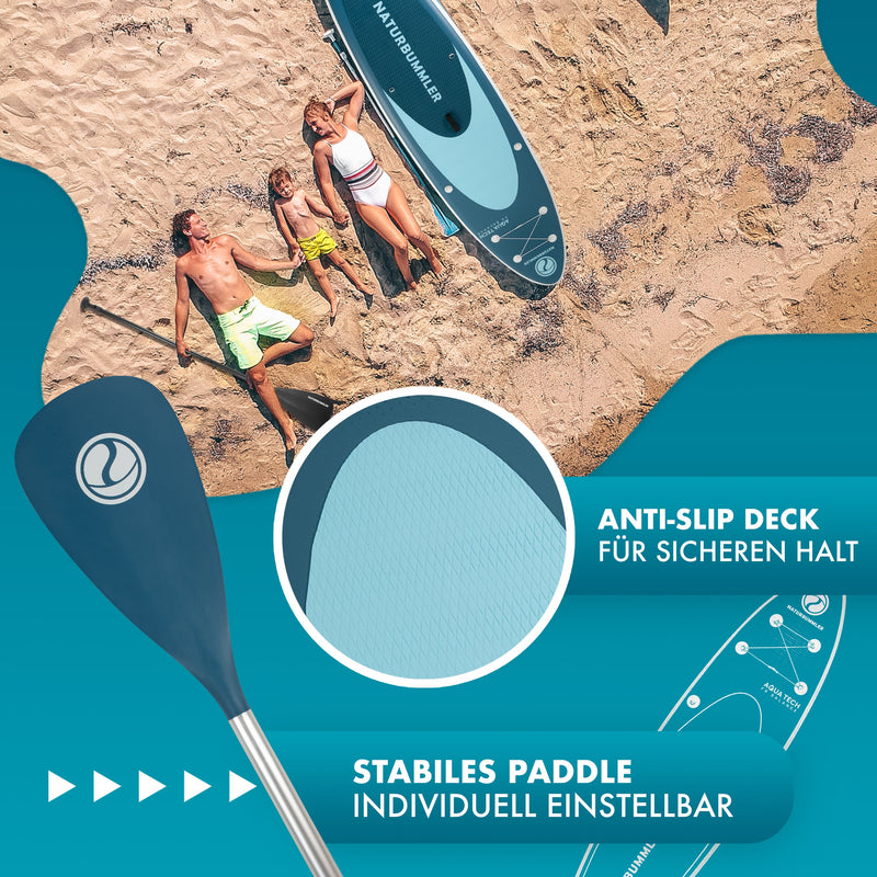 Laden Sie das Bild in Galerie -Viewer, Naturbummler SUP Bundle XL – Komplett-Paket für Stand-up-Paddling
