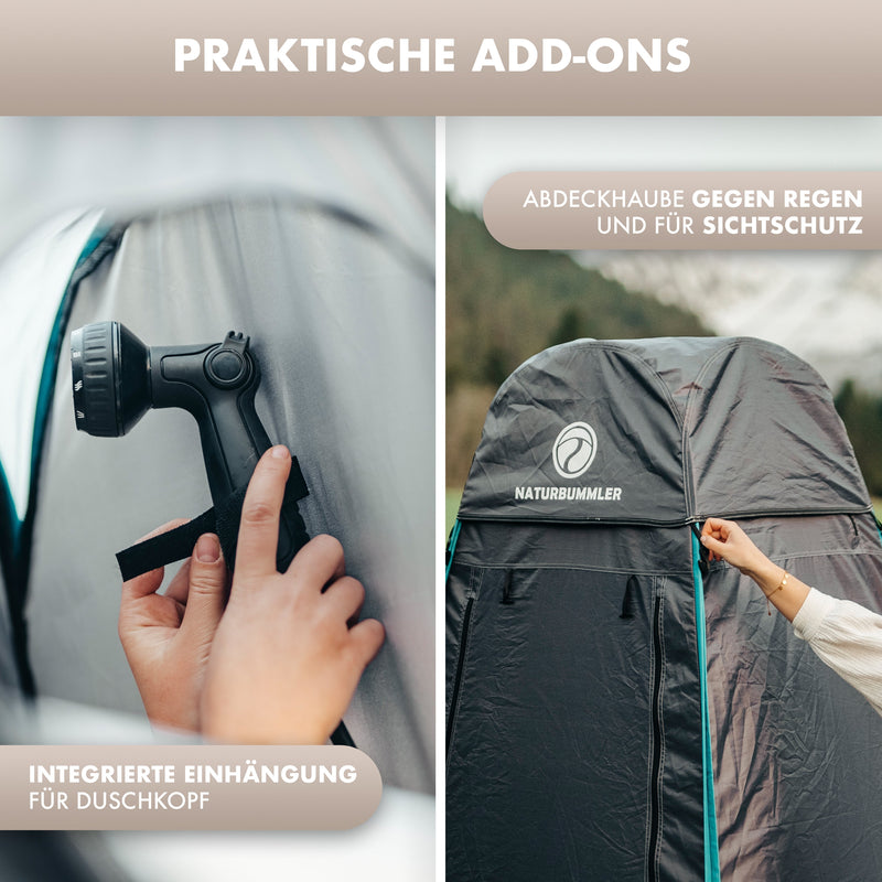 Laden Sie das Bild in Galerie -Viewer, Naturbummler Duschzelt Privacy Protec+ – Dein mobiler Sichtschutz
