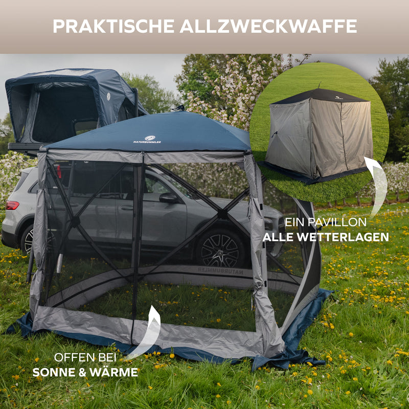 Laden Sie das Bild in Galerie -Viewer, Naturbummler Pavillon CampBase – Pop-up Pavillon (L &amp; XL)
