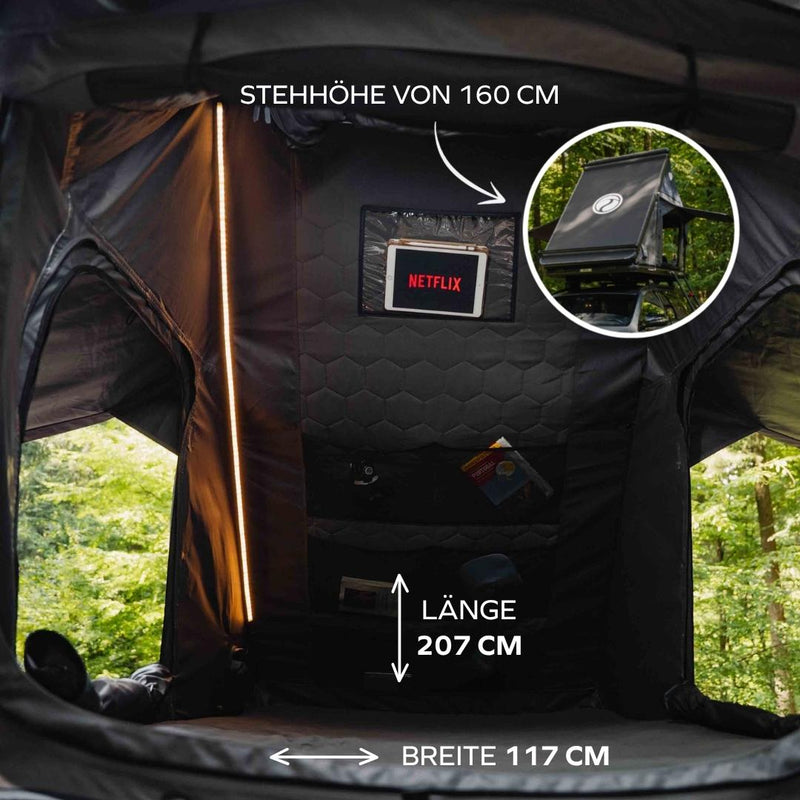 Laden Sie das Bild in Galerie -Viewer, Naturbummler Alu-Light L 2.0 Hartschalen-Dachzelt
