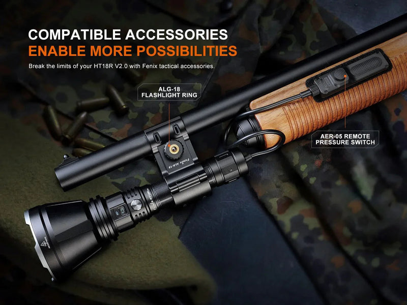 Laden Sie das Bild in Galerie -Viewer, Fenix HT18R V2.0 Multimodus-Taschenlampe mit großer Reichweite, 3700 Lumen

