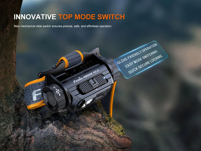 Laden Sie das Bild in Galerie -Viewer, Fenix HM60R V2.0 Hochleistungs-Stirnlampe aus Metall, 1600 Lumen
