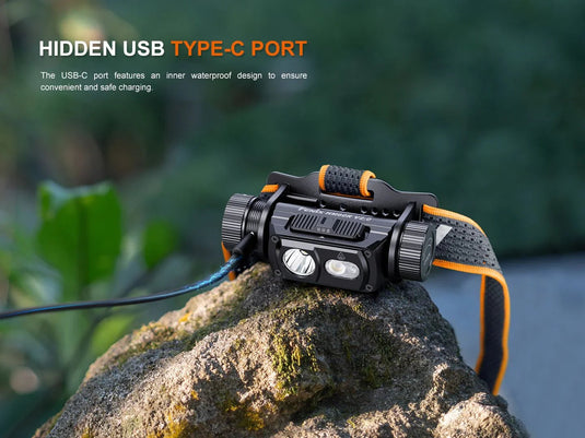 Fenix HM60R V2.0 Hochleistungs-Stirnlampe aus Metall, 1600 Lumen