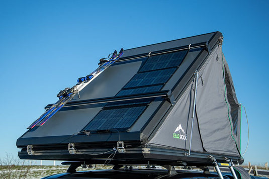 hartschalen dachzelt mit solar GEAR ROCK Revelstoke 135cm