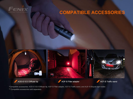 Fenix LD22 V2.0 Vielseitige Outdoor- und EDC-Taschenlampe, 800 Lumen