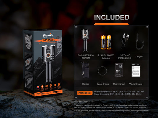 Fenix LR35R Pro extrem helle, multifunktionale Suchlampe, 10000 Lumen