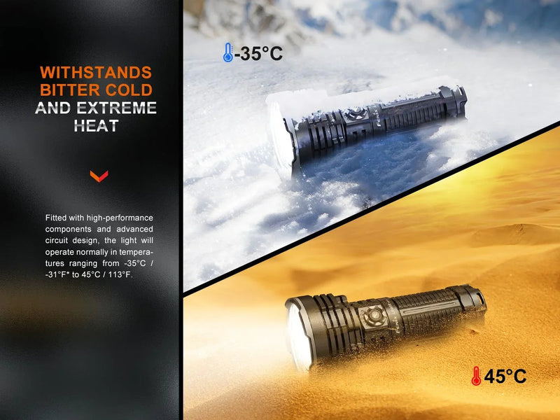 Laden Sie das Bild in Galerie -Viewer, Fenix LR40R V2.0 Superhelle Hochleistungs-Suchlampe mit Spot- und Flutlichtfunktion, 15000 Lumen
