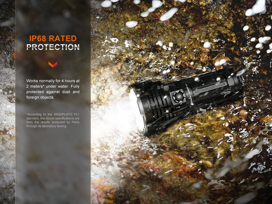 Fenix LR40R V2.0 Superhelle Hochleistungs-Suchlampe mit Spot- und Flutlichtfunktion, 15000 Lumen