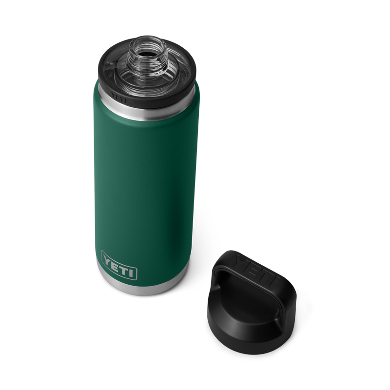 Laden Sie das Bild in Galerie -Viewer, YETI Rambler® 26 oz (769 ml) Flasche Mit Chug-Verschluss – Black Forest Green
