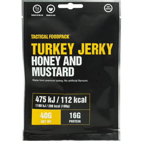 TACTICAL FOODPACK Turkey Jerky Honey and Mustard 40g