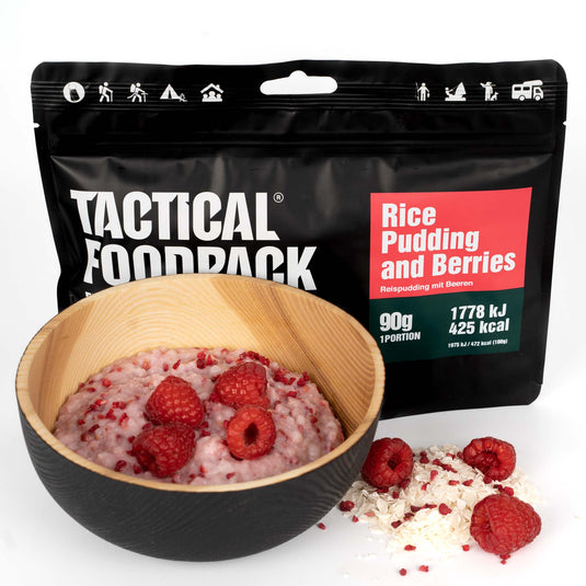 TACTICAL FOODPACK Reispudding mit Beeren 90g – dachzeltstore.at TACTICAL FOODPACK Reispudding mit Beeren 90g – dachzeltstore.at