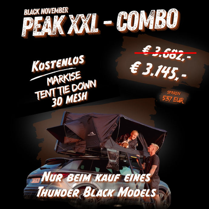 MOBY MOUNTAIN  Peak XXL 4 Personen Hybrid-Dachzelt