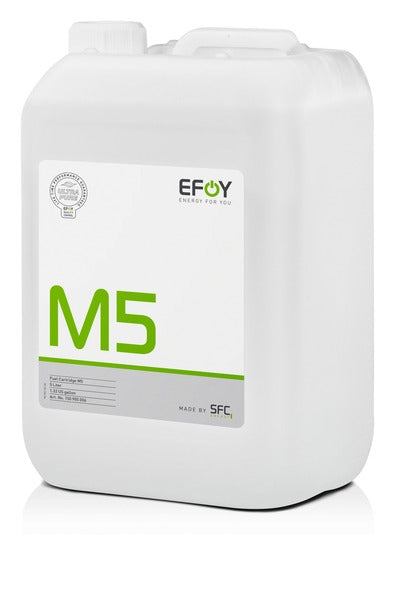 EFOY M5 Tankpatrone Seitenansicht mit Label