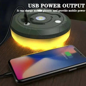 Multifunktionale Campinglaterne mit Powerbank & SOS