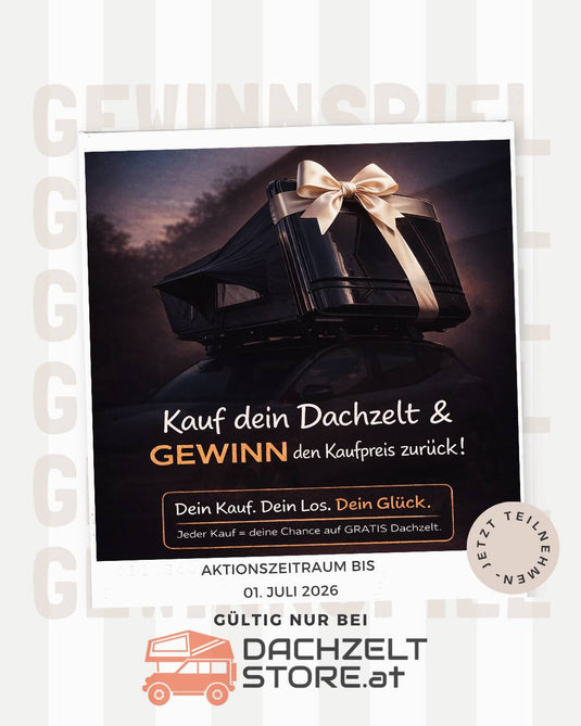 Gewinnspiel - Kauf dein Dachzelt und gewinn den Kaufpreis zurück
