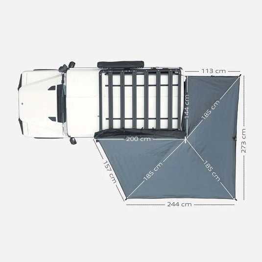 Horntools Freitragende 270 Grad Markise Horizon –
