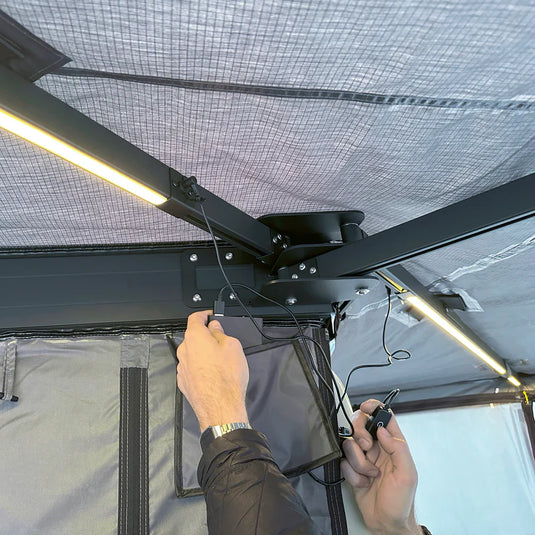 markisen hebegerät Horntools Freitragende 270 Grad Markise Horizon – dachzeltstore.at