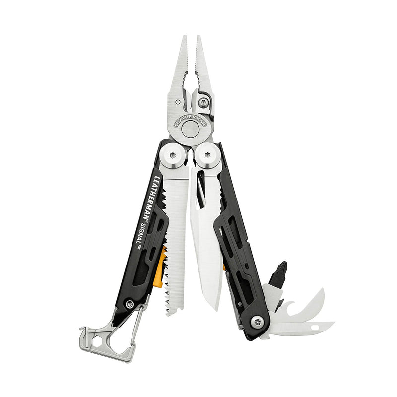 Laden Sie das Bild in Galerie -Viewer, Leatherman Signal Black &amp; Stainless Multitool
