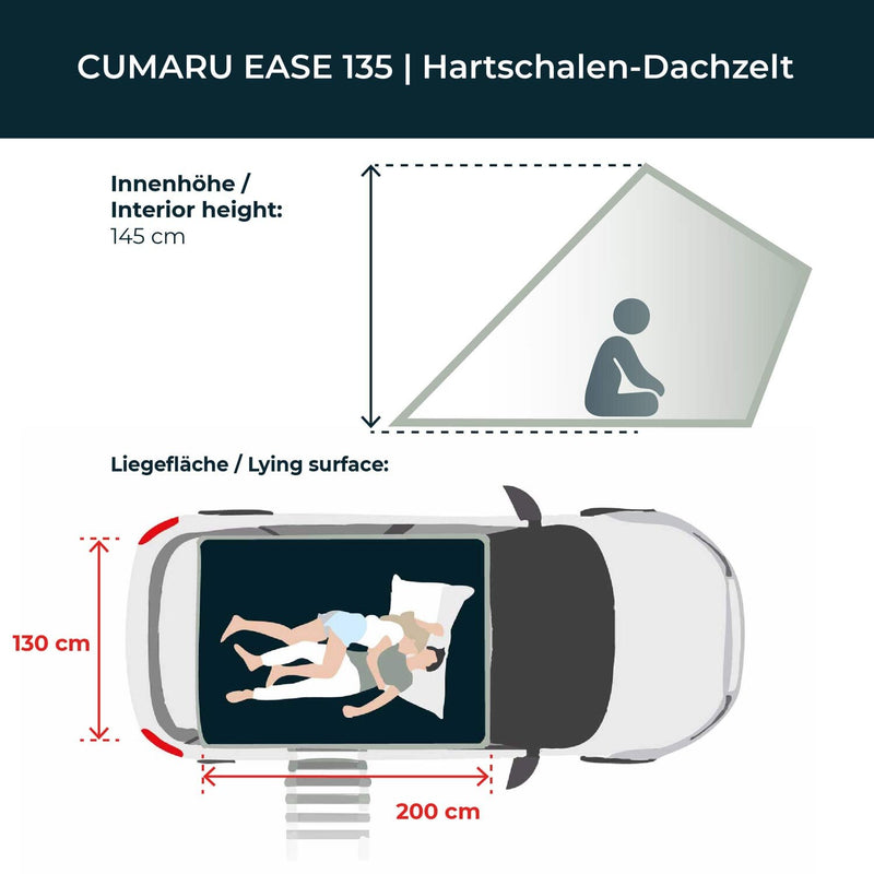 Laden Sie das Bild in Galerie -Viewer, Hartschalen-Dachzelt CUMARU EASE

