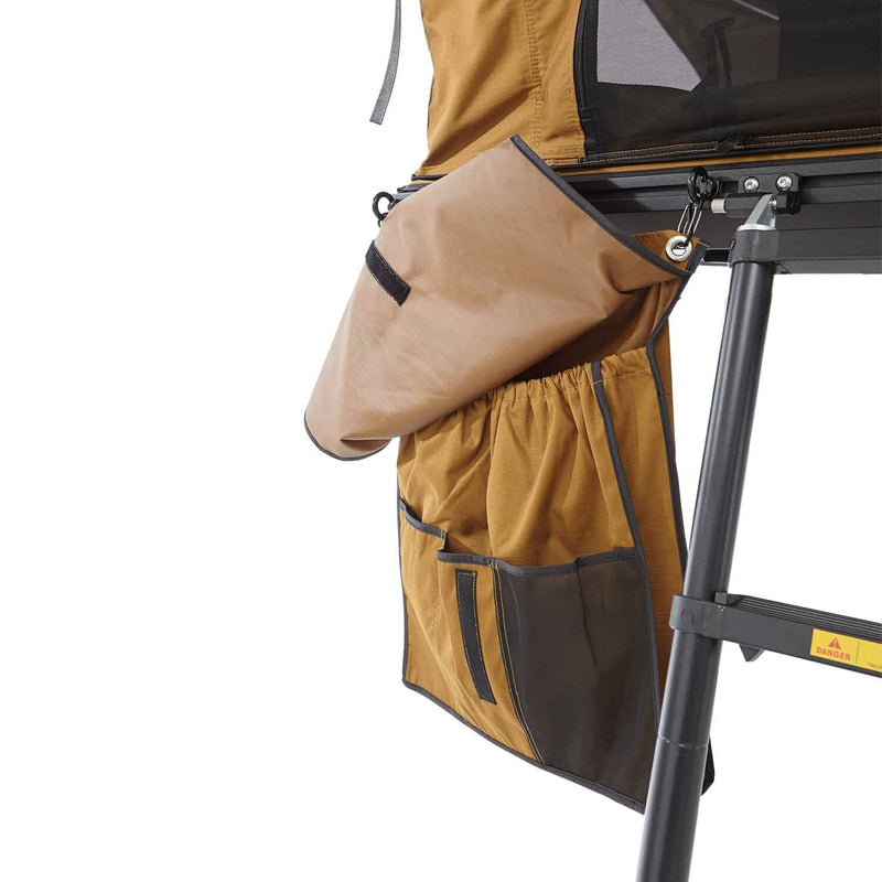 Laden Sie das Bild in Galerie -Viewer, Alu-Hartschalen-Dachzelt CUMARU UP 145 goldbraun
