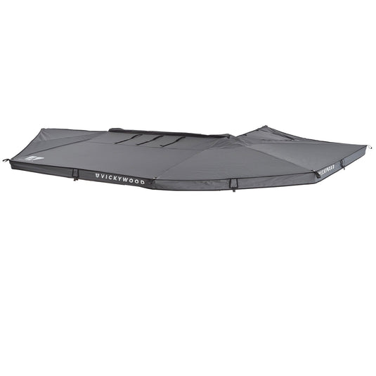 270° Markise LEAF freitragend grau