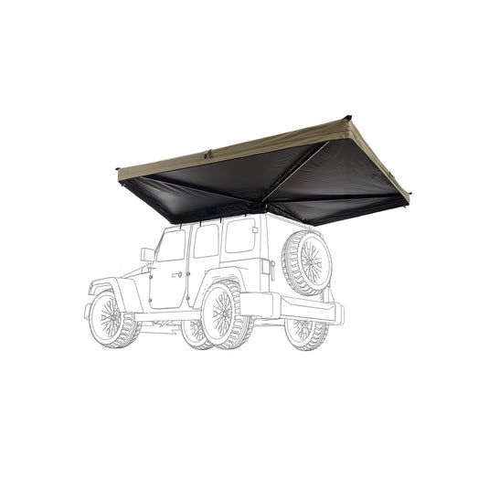270° Markise LIGHT LEAF 200 cm sand –